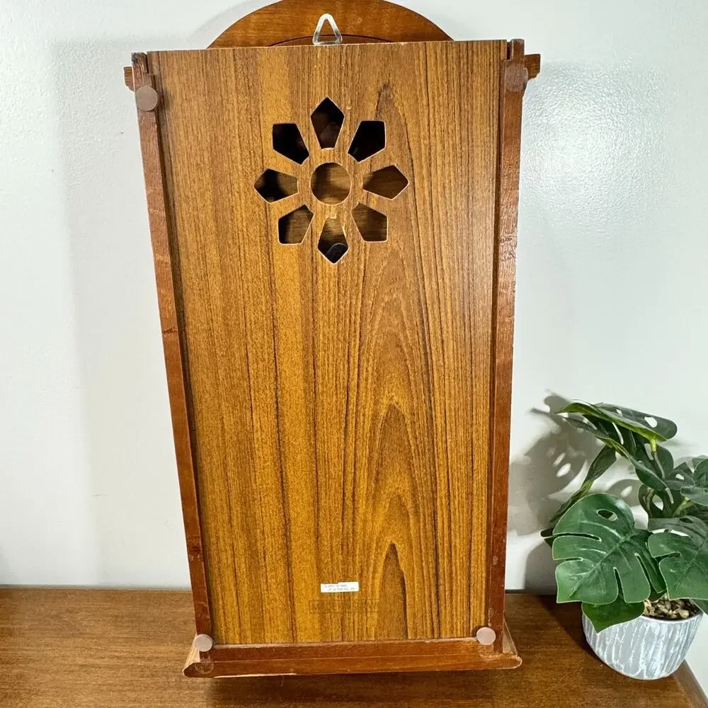 Vintage Grandfather Wall Clock with Pendulum and Chime Quartz 23